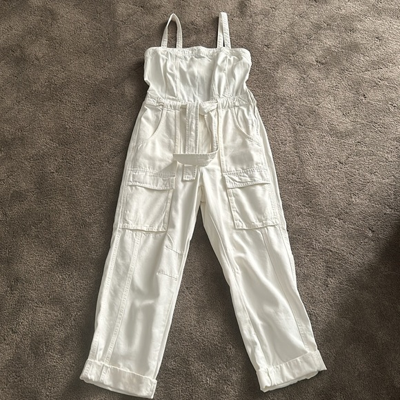 🤍Free People🤍 Go West Utility Jumpsuit white - Picture 3 of 6